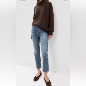 Agolde Riley High Rise Straight Crop Jeans